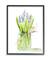 Stupell Industries Blue Hyacinth Flower Arrangement Wall Art in Black Frame